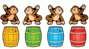 Cut-Out Buddies Monkeys & Barrels [CD120040]
