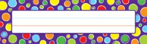 Desk Nameplates.Colourful Circles [CD122014]