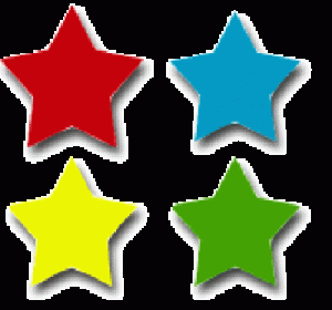 Mini Incentive ChartsSeals Self-adhesiveMulticolor Stars [CD2177