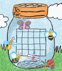 Mini Incentive Charts Bugs: Kid Drawn [CD6127]