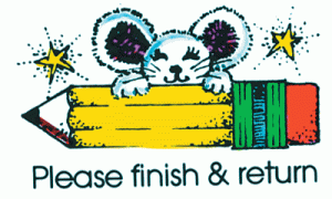 Sweet-Arts Artistic Rubber Stamps Please finish & return[CEC306]