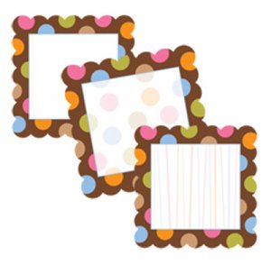 Designer Cut-Outs Variety Pack Dots on Chocolate [CTP1798]