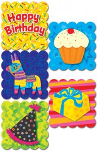 Scratch 'N Sniff Stickers.Happy Birthday (cotton candy)[CTP4593]