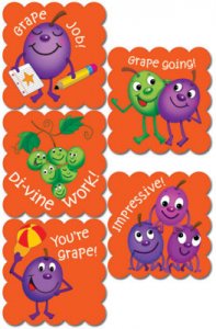 Scratch 'N Sniff Stickers.Cartoon Fruit Grape [CTP4598]