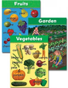 Vocabulary Builders Sets.Fruits and Vegetables(3 books)[CTP4718]