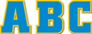 Team Spirit Designer Letters.Royal Blue and Gold [CTP6574]
