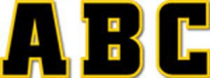 Team Spirit Designer Letters.Black and Gold [CTP6575]