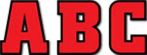 Team Spirit Designer Letters.Red and Black [CTP6576]
