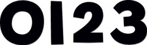 4" Designer Numbers.Black [CTP6579]