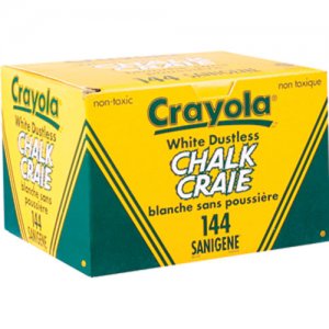 Crayola White Chalk 144 pcs 51-1406