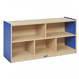 COLORFUL ESSENTIALS HIGH PRESSURE LAMINATES 24"H STORAGE CABINET 5 COMP ELR-0711-BLUE