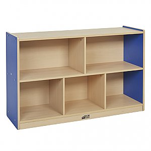 COLORFUL ESSENTIALS HIGH PRESSURE LAMINATES 30" STORAGE CABINET 5 COMPARTMENT ELR-0712-BLUE