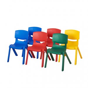 10" RESIN CHAIRS STACKABLE ELR-0553-XX