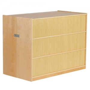 Fold & Lock 15 Tray Cabinet and 24" Storage - Sand ELR-17216-SD