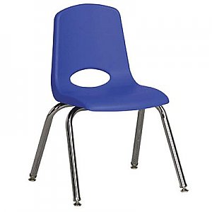 CLASSROOM STACKING CHAIR 14" ELR0319 Blue