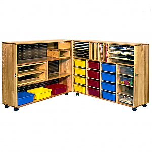 HINGED LOCKABLE MOBILE UNIT  BALTIC BIRCH PLYWOOD SWT1730/1732-16