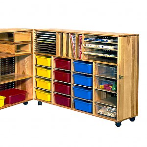 HINGED LOCKABLE MOBILE UNIT  BALTIC BIRCH PLYWOOD SWT1730/1732-16