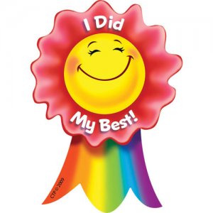 I Did My Best Smiling Ribbon Award D48-1086 