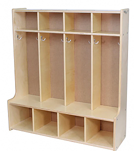 4 Section Coat Locker S394