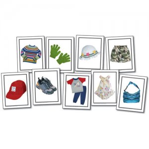 Nouns:Children's Clothing Photographic Learning Cards (A15-KE845023)