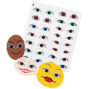 Peel & Stick Making Critter Faces 100 Pack R-3333