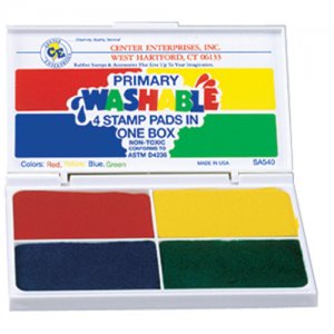 Primary Washable 4 In 1 Stamp Pad CE-SA540
