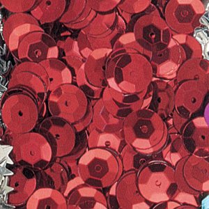 Red 1 oz Cupped Sequins CK-6131