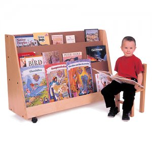 Book Display Shelf with castors S320