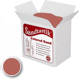 Sandtastik® Classpack Colored Sand, Brick 25Lbs SS1151BIC 