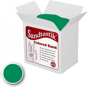 Sandtastik® Classpack Colored Sand, Emerald Green 25Lbs SS1151EG