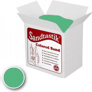 Sandtastik® Classpack Colored Sand, Light Green 25Lbs SS1151LG