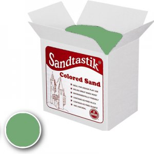 Sandtastik® Classpack Colored Sand, Moss Green 25 Lbs SS1151MG