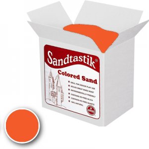 Sandtastik® Classpack Colored Sand, Orange [SS1151OR] 25 Lbs