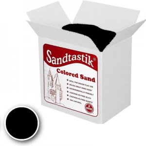Sandtastik® Classpack Colored Sand, Black 25Lbs SS1151BL 