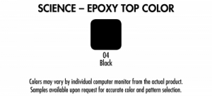 24" Deep Space Saver Instructor Island  3/4" Black Epoxy  84134 K36 (25)