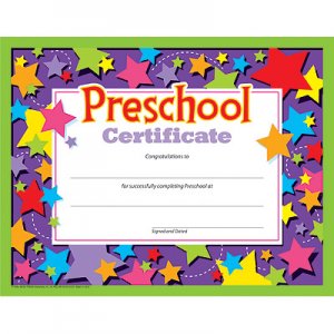 Preschool Certificate B56-17006 