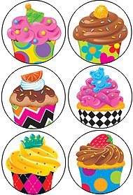 Bake Shop™ Cupcakes superSpots® Stickers Value Pack T-46920