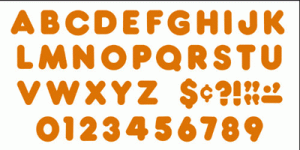 Ready Letters Casual Ready Letters Orange 2" [T440]