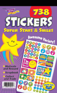 Sticker Pads Super Stars & Smiles 738 Stickers [T5010]