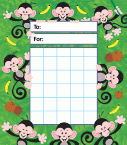 Incentive Chart Pads Monkey Mischief [T73020]