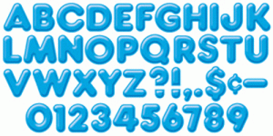 Ready Letters 3-D Ready Letters Blue 4" [T79504]