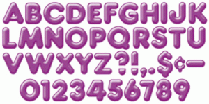 Ready Letters 3-D Ready Letters Purple 4" [T79506]