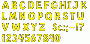 Ready Letters Playful Ready Letters Yellow 2" [T79723]
