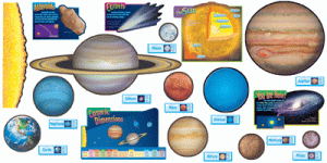 Science Bulletin Board Sets Solar System NASA photos[T8014]