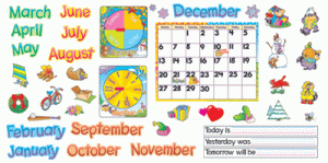 Monthly Calendar English [T8302]