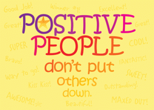 ARGUS Large Posters POSITIVE PEOPLE don't put others [TA62764]