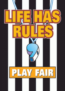 ARGUS Large Posters LIFE HAS RULES PLAY FAIR [TA63111]