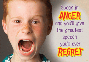 ARGUS Large Posters Speak in ANGER and you'll give [TA67296]