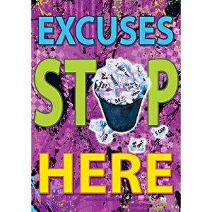 Argus Poster.Excuses Stop Here [TA67308]