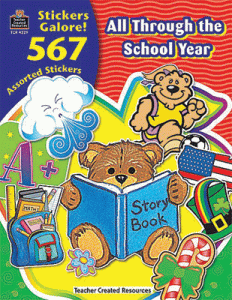 Sticker Books All Through the School Year (567 Stickers) [TCR422